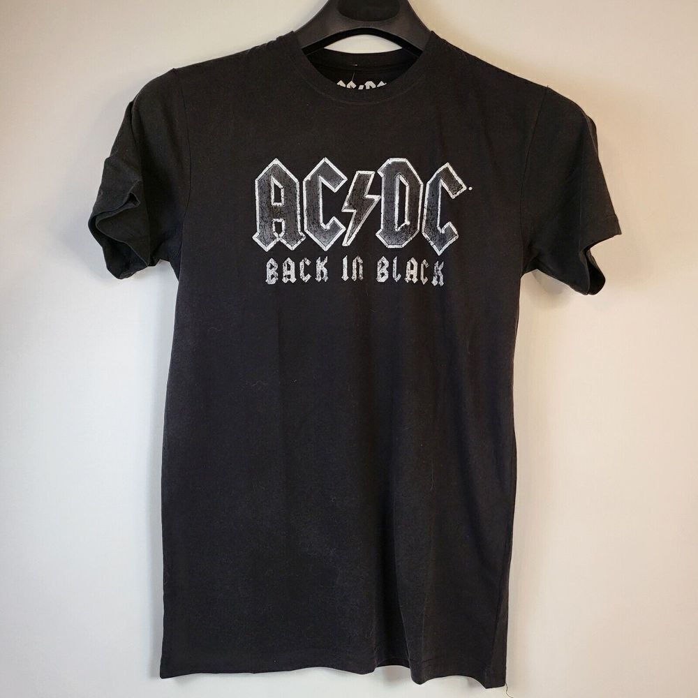 ACDC Men's Crewneck Short Sleeve Band Tee Black Small T-shirt New